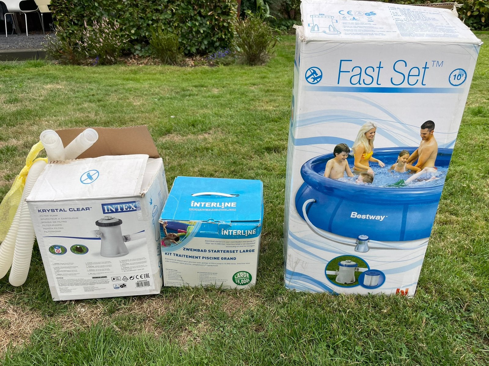 Bestway zwembad compleet met alle toebehoren, Tuin en Terras, Ophalen, Gebruikt, Minder dan 80 cm, Rond