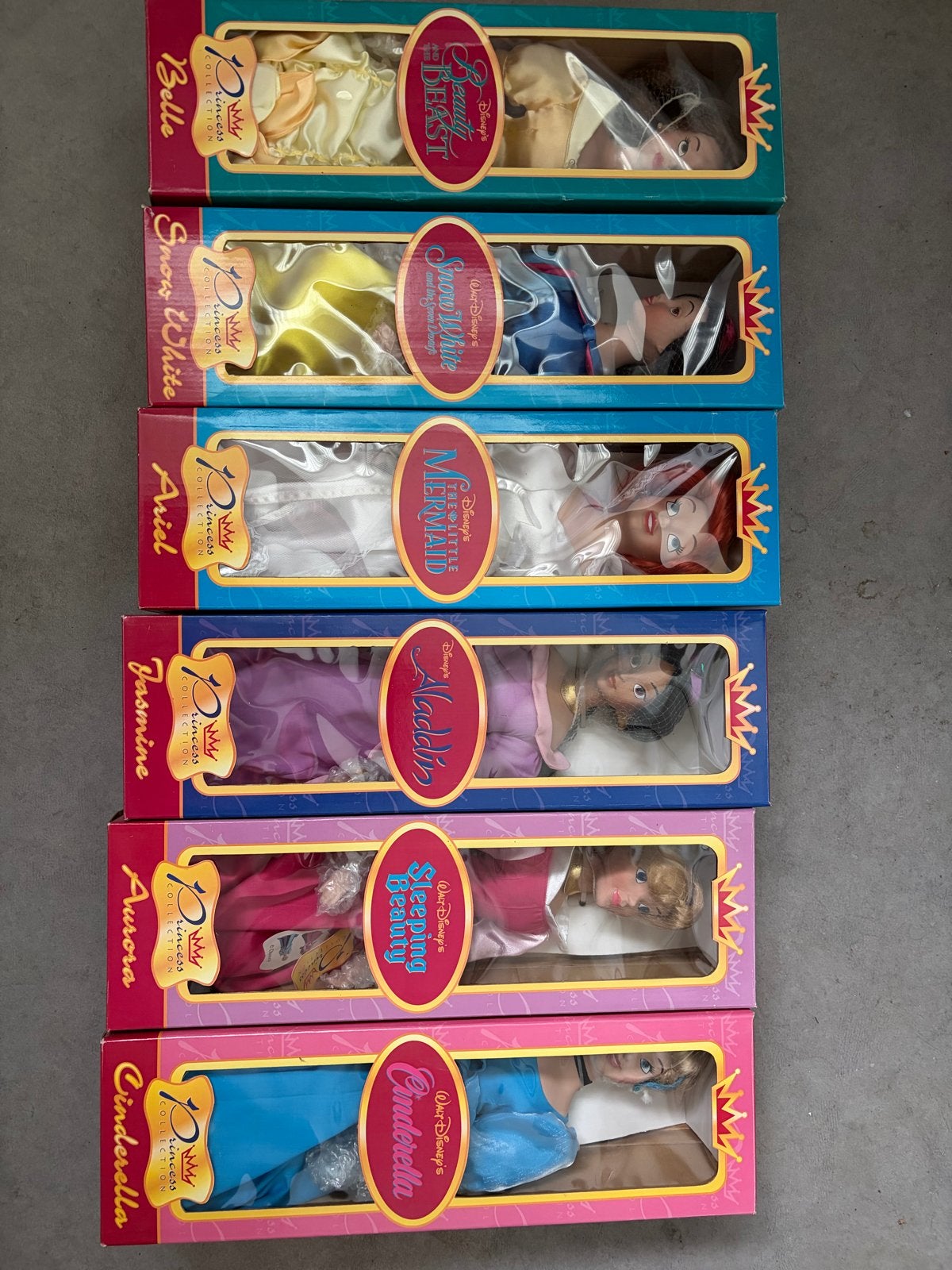 Disney Princess Poppen Collectie - 6 Stuks in Doos, Ophalen, Nieuw, Overige typen