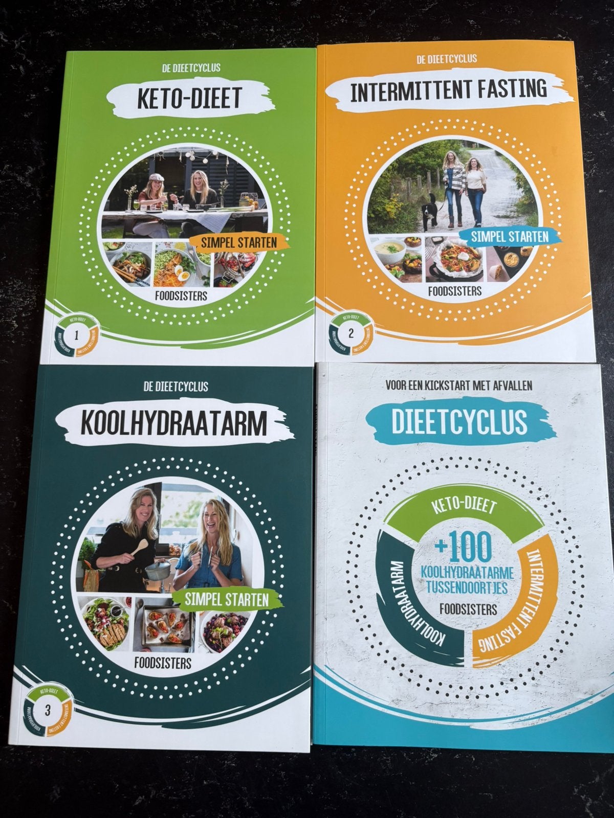 Foodsisters. De Dieetcyclus. 4 boeken., Ophalen of Verzenden, Zo goed als nieuw, Dieet en Voeding