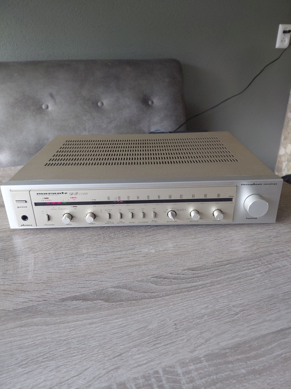 Marantz SR1100 Stereo uit 1980, Marantz, Gebruikt, Ophalen of Verzenden, 60 tot 120 watt