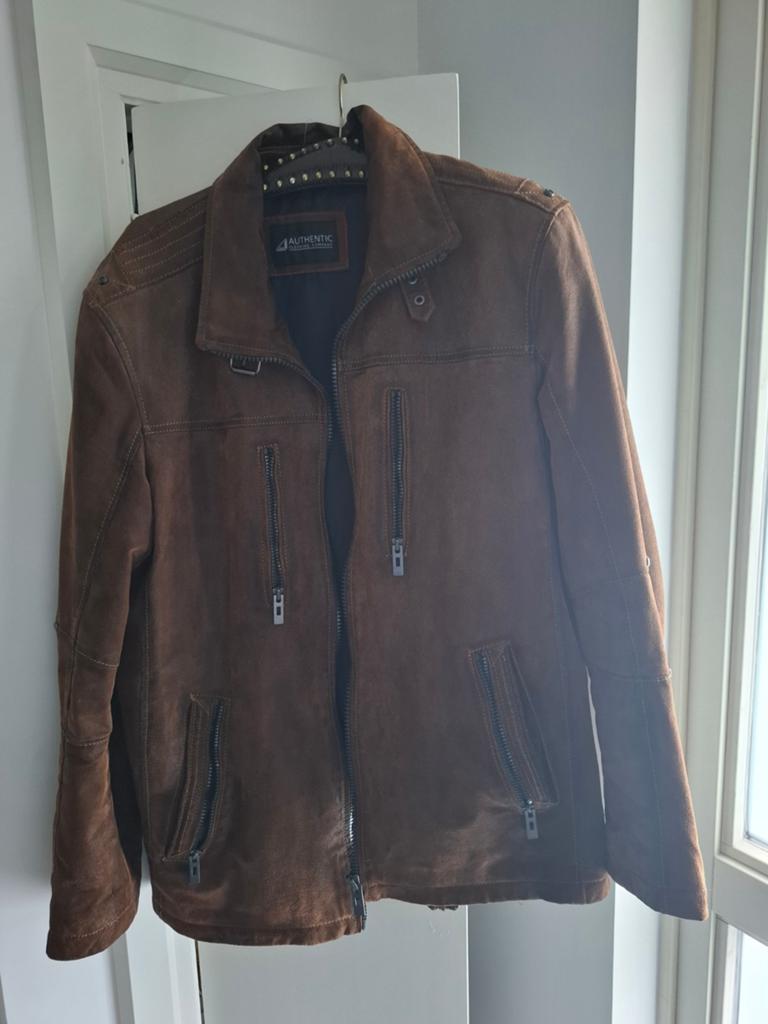 Mooi leren herenjas maat 56, Ophalen of Verzenden, Zo goed als nieuw, Maat 56/58 (XL), Bruin