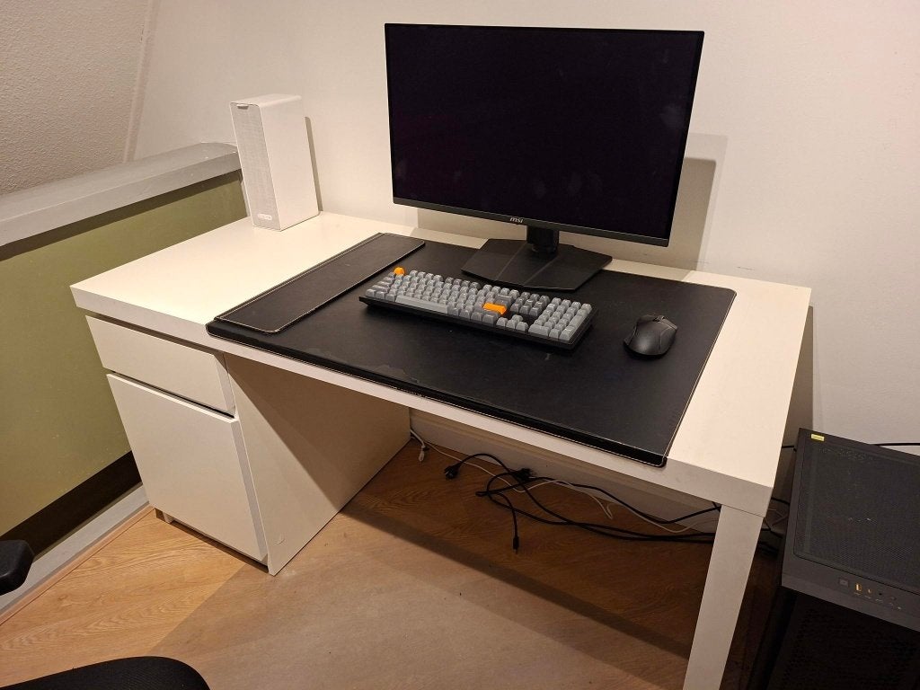Ikea Malm Bureau wit, Ophalen, Gebruikt, 65 cm, Spaanplaat of MDF