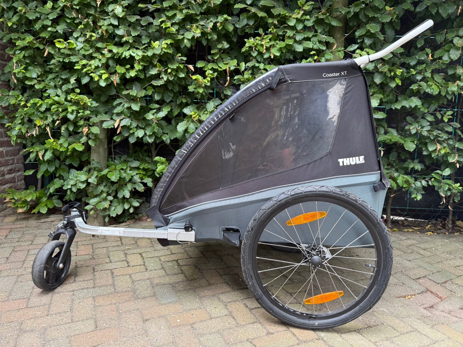 Thule Coaster XT fietskar in nette staat, Ophalen, Gebruikt, Opvouwbaar, Kinderkar