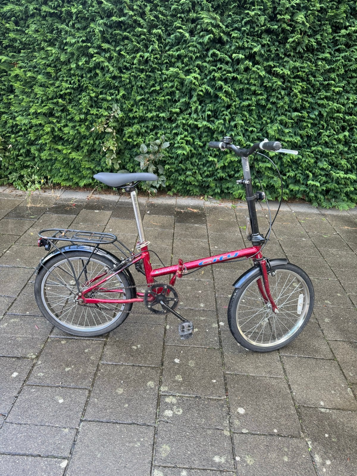 Compacte Vouwfiets - Ideaal voor woon-werkverkeer, Ophalen of Verzenden, Gebruikt, Totaal opvouwbaar, 18 tot 20 inch