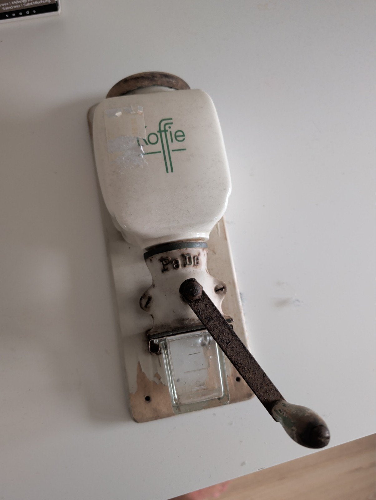 Vintage PeDe koffiemolen - wandmodel, Antiek en Kunst, Antiek | Keukenbenodigdheden, Ophalen