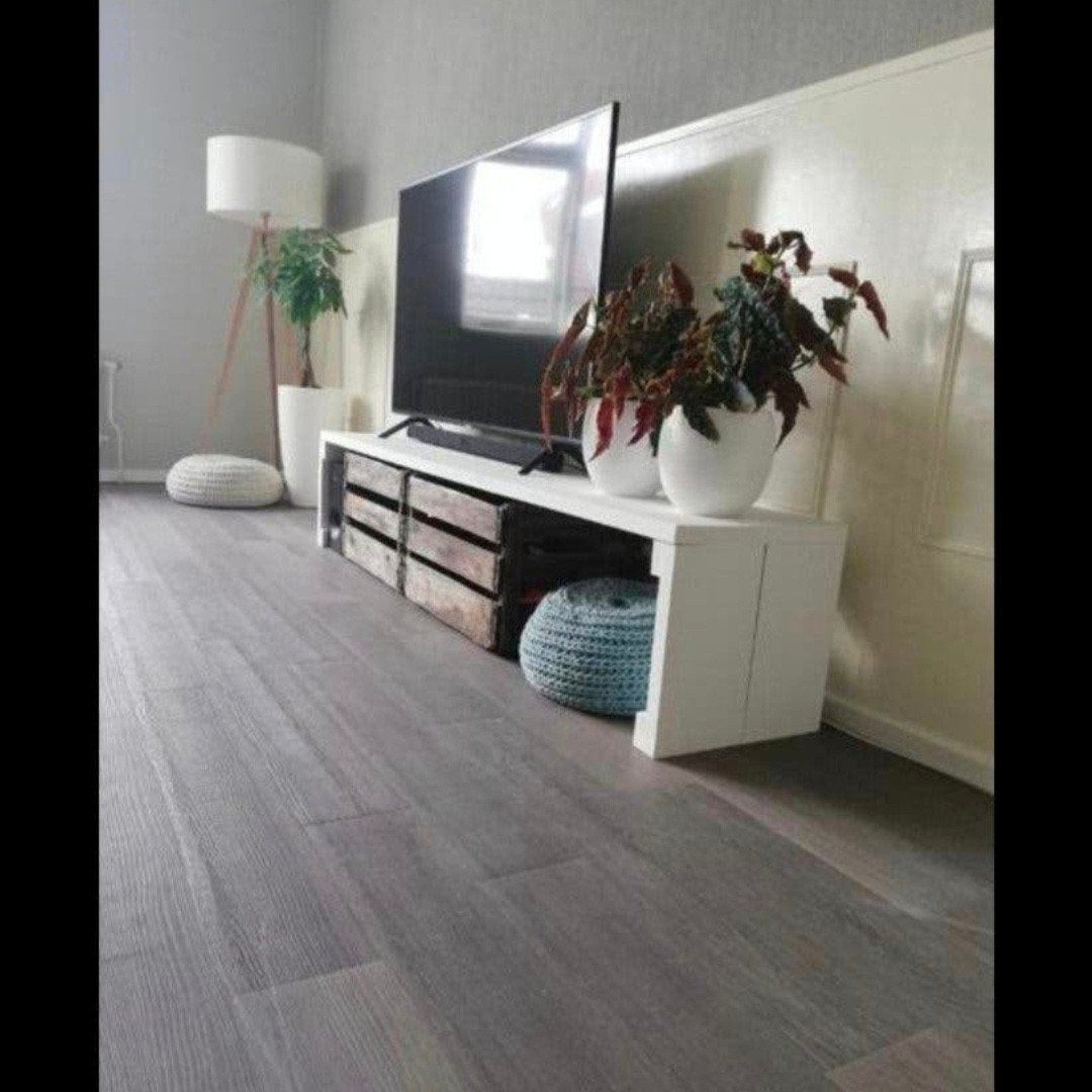 Uniek houten meubel / bankje / dressoir (200x40x40cm), Ophalen, Gebruikt, 25 tot 50 cm, 200 cm of meer