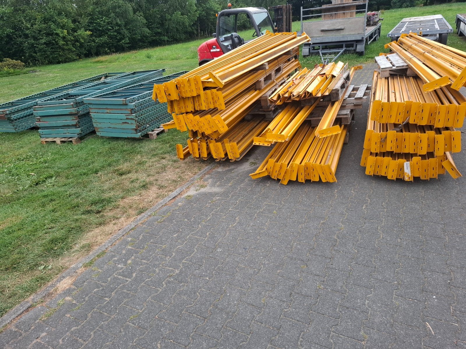 Stelling staander ligger legbord grootvak opslag magazijn, Ophalen