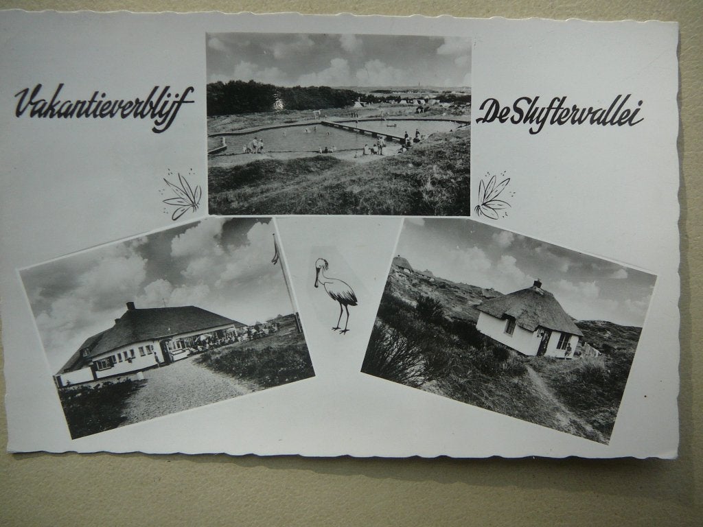 De Cocksdorp Texel. Vakantieverblijf De Skuftervallei, Ophalen of Verzenden, 1940 tot 1960, Gelopen, Waddeneilanden