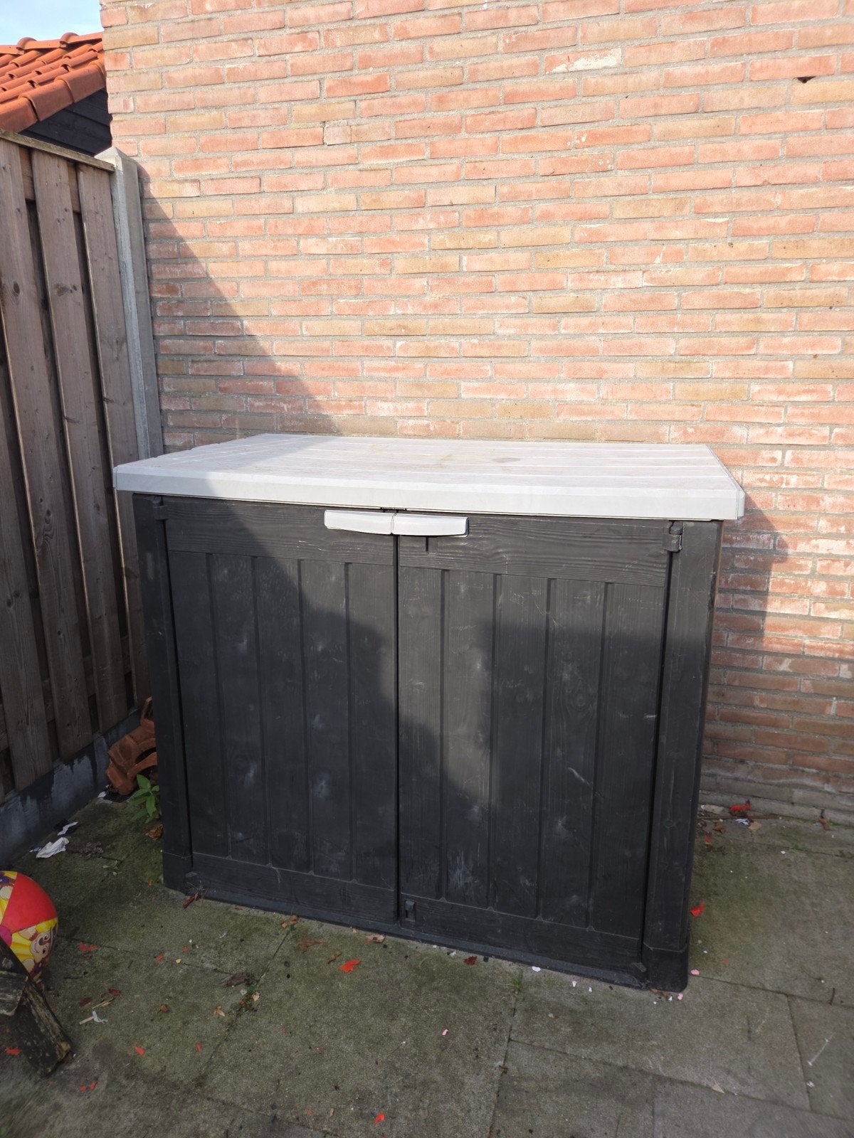 Kunststof opbergkast voor buiten - Gebruikt, Ophalen of Verzenden, Gebruikt, Kunststof, Overige typen