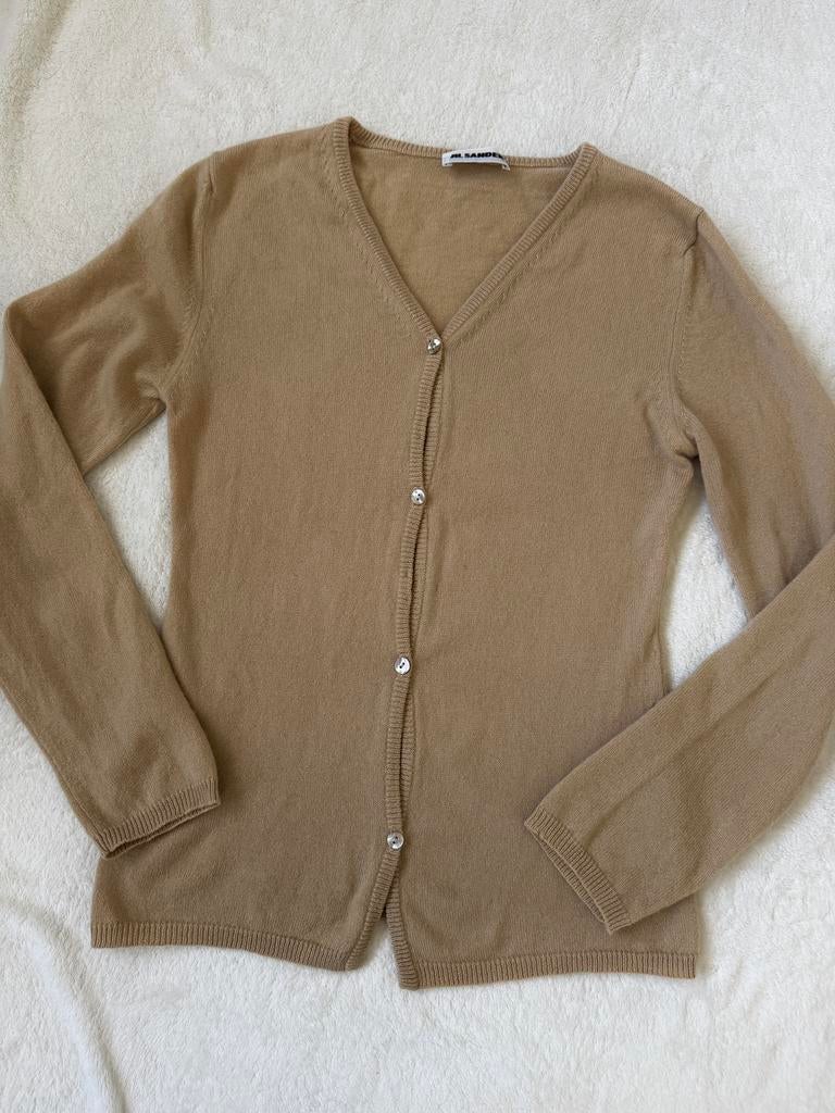 Jil Sander 100% Cashmere, Ophalen of Verzenden, Zo goed als nieuw, Maat 34 (XS) of kleiner, Beige