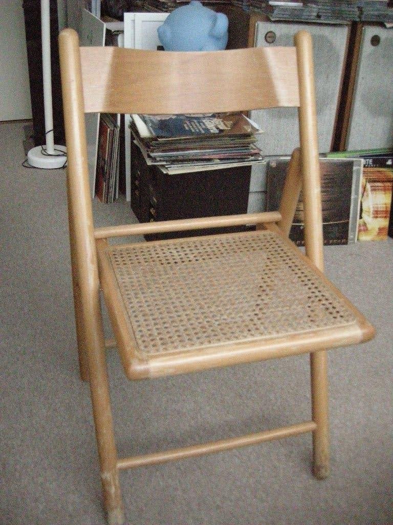 Klapstoel webbing vintage - zeer nette staat, Ophalen, Gebruikt, Bruin, Vintage