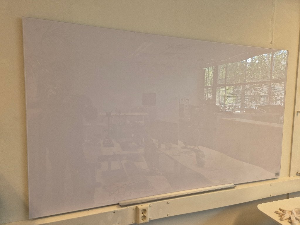 whiteboard magnetisch glasbord 188 x 105 cm wit, Ophalen, Magneetbord