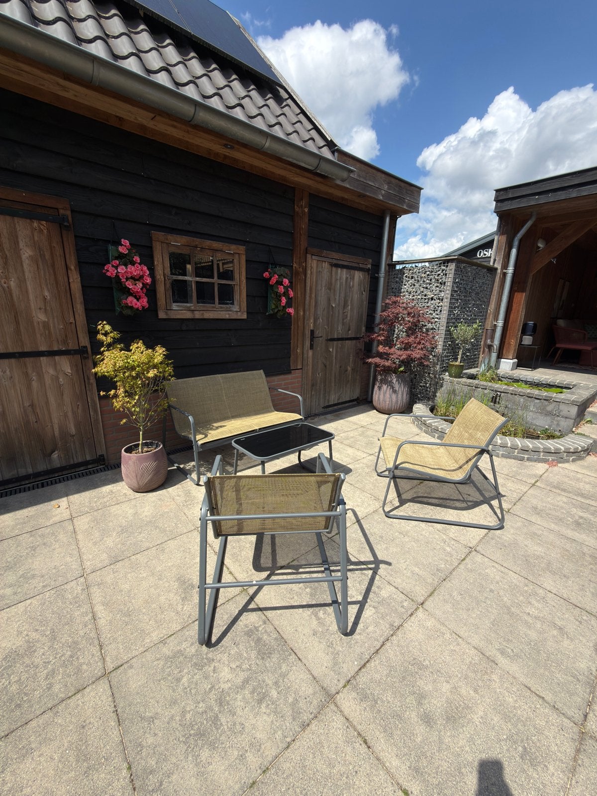 Zo goed als nieuwe tuinset - 4 personen, Tuin en Terras, Tuinsets en Loungesets, Ophalen, Zo goed als nieuw, Bank