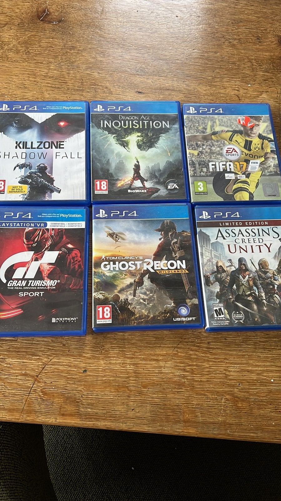 Ps4 games 6 stuks, Spelcomputers en Games, Games | Sony PlayStation Vita, Ophalen, Racen en Vliegen, Zo goed als nieuw, 3 spelers of meer