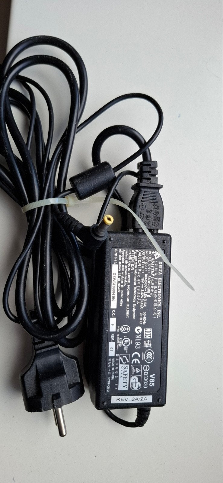 Delta Electronics AC Adapter SADP-65KB B (19V, 3.42A), Ophalen of Verzenden