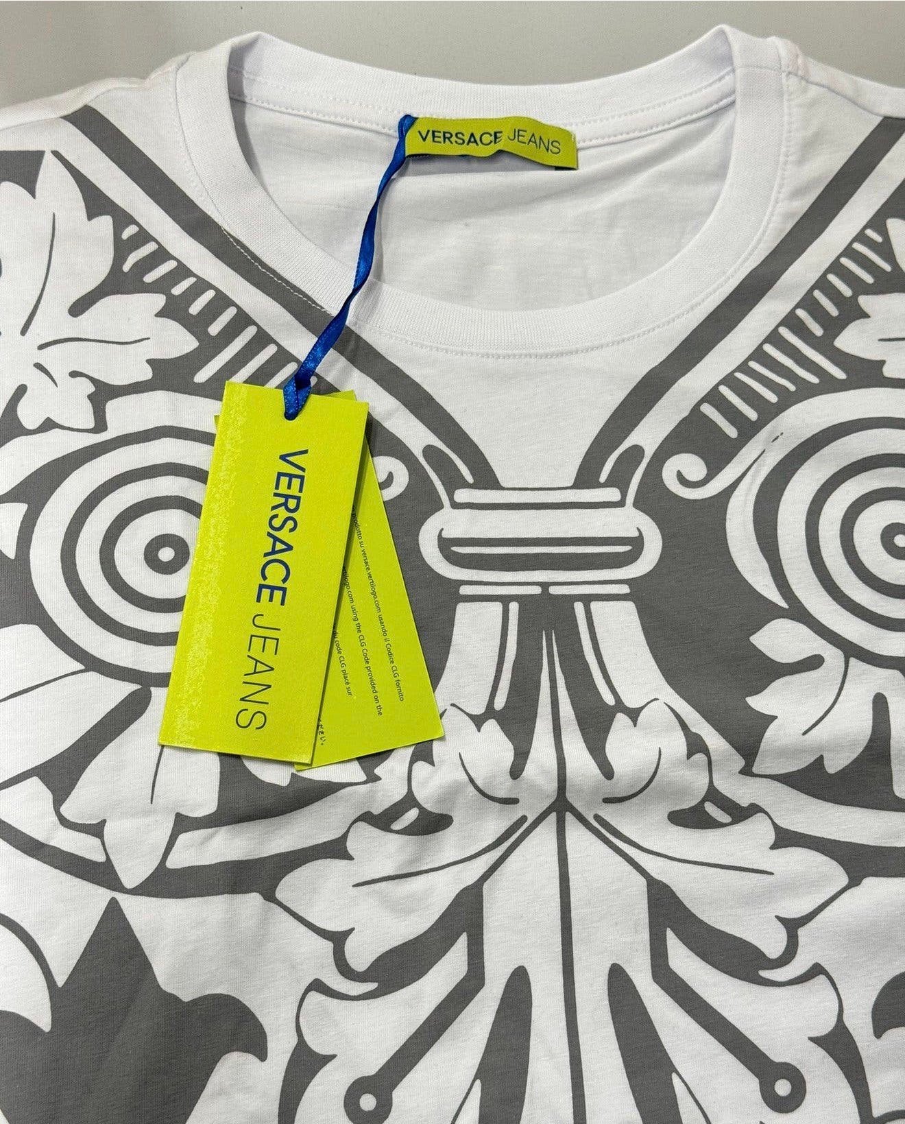 VERSACE Jeans T-shirt lange mouwen Nieuw + Labels + Code, P, Wit, P, P
