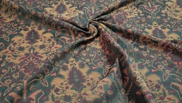 Hoogwaardige Damast Stof met Motief - Nieuw uit Italië, Meerkleurig, 120 cm of meer, Nieuw, Ophalen of Verzenden