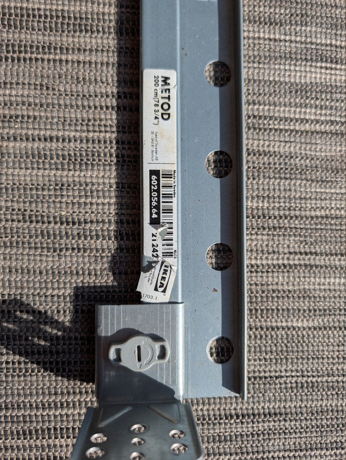 IKEA Metod ophangrail, Ophalen, Gebruikt