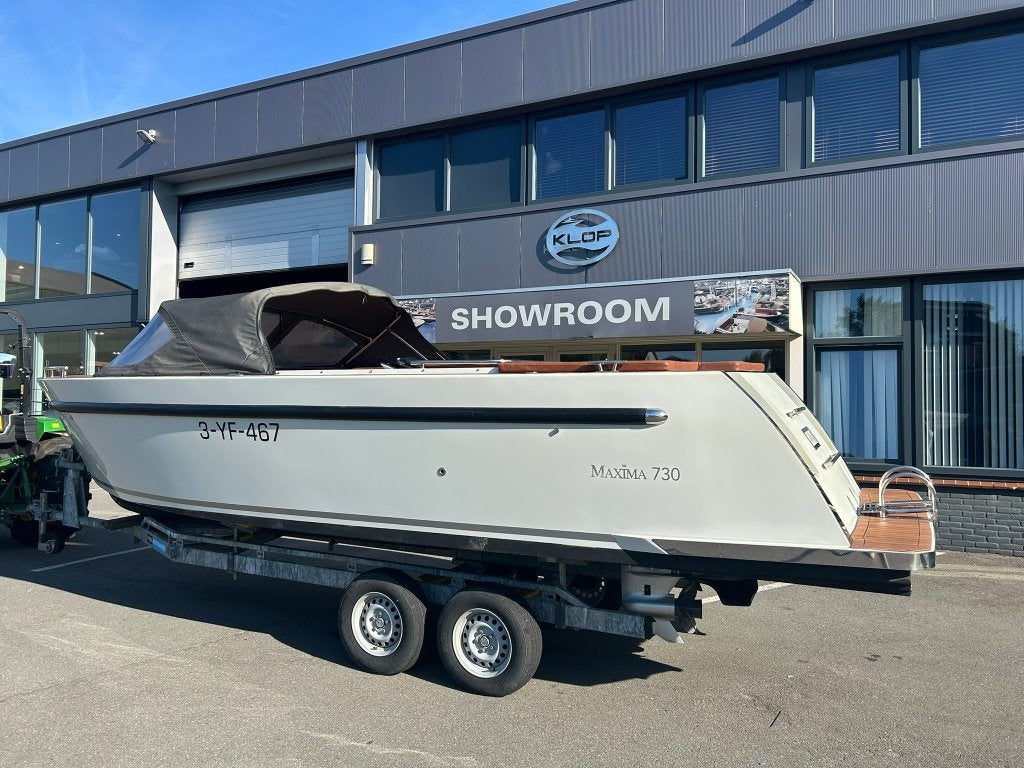 Maxima 730 met Honda 150 pk bouwjaar 2021, Tender, Gebruikt, Anker, 7 m