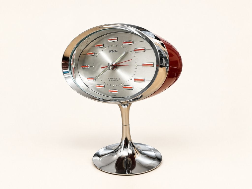 Vintage Rhythm Space Age tafel klok / wekker, Ophalen of Verzenden