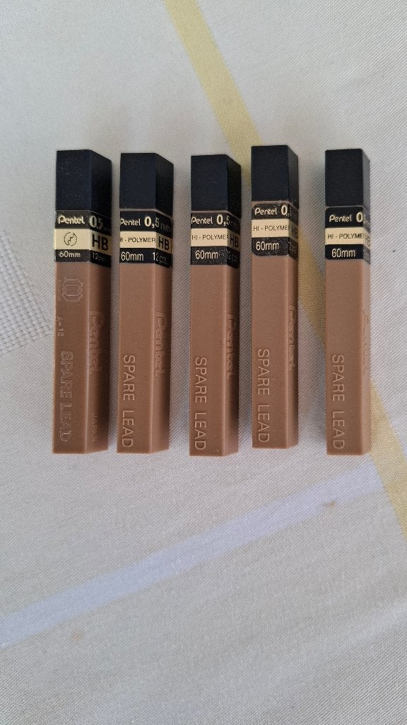 Nieuw Vulpotlood vullingen Pental 0,5 mm HB bieden per stuk, Ophalen of Verzenden, Nieuw