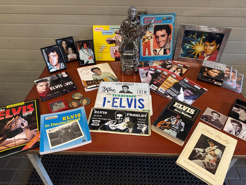 Grote Elvis Presley Verzameling: Boeken, CD's, DVD's & Meer, Ophalen, Gebruikt, Overige typen