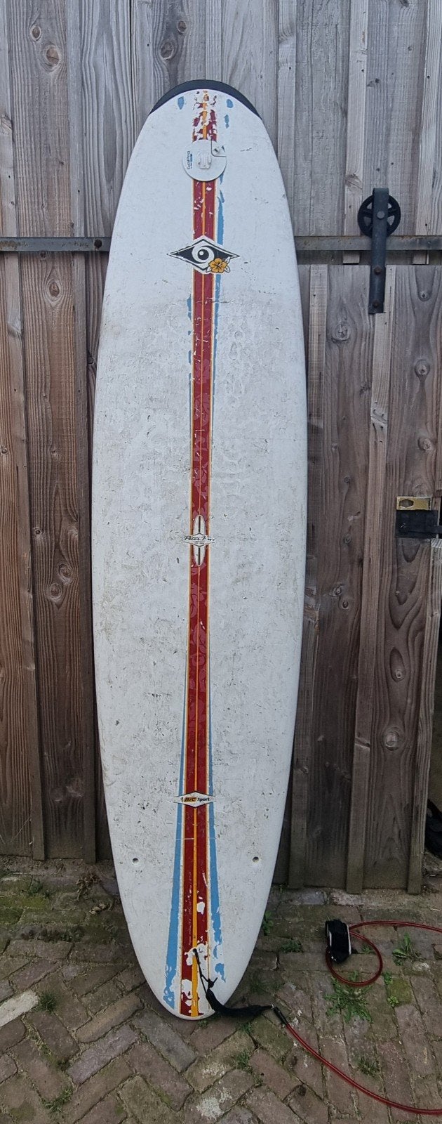 surfboard 250cm lang 60cm breed, Watersport en Boten, Ophalen, Gebruikt, Longboard, Met vinnen