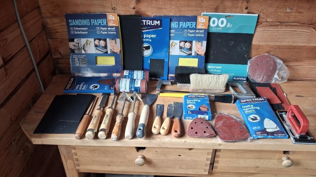 Schilders materialen en schuurpapier, Ophalen, Gebruikt, Overige typen
