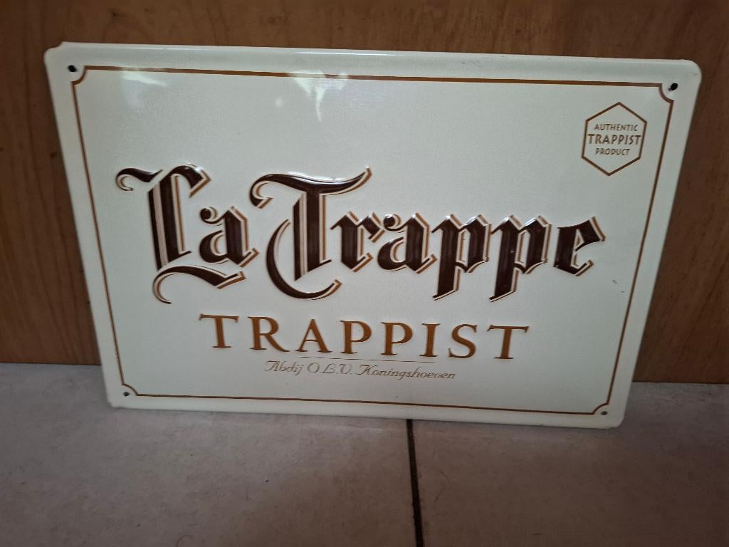 Reclamebord La Trappe bier, Verzamelen, Biermerken, Nieuw, Reclamebord, Plaat of Schild, La Trappe, Ophalen of Verzenden