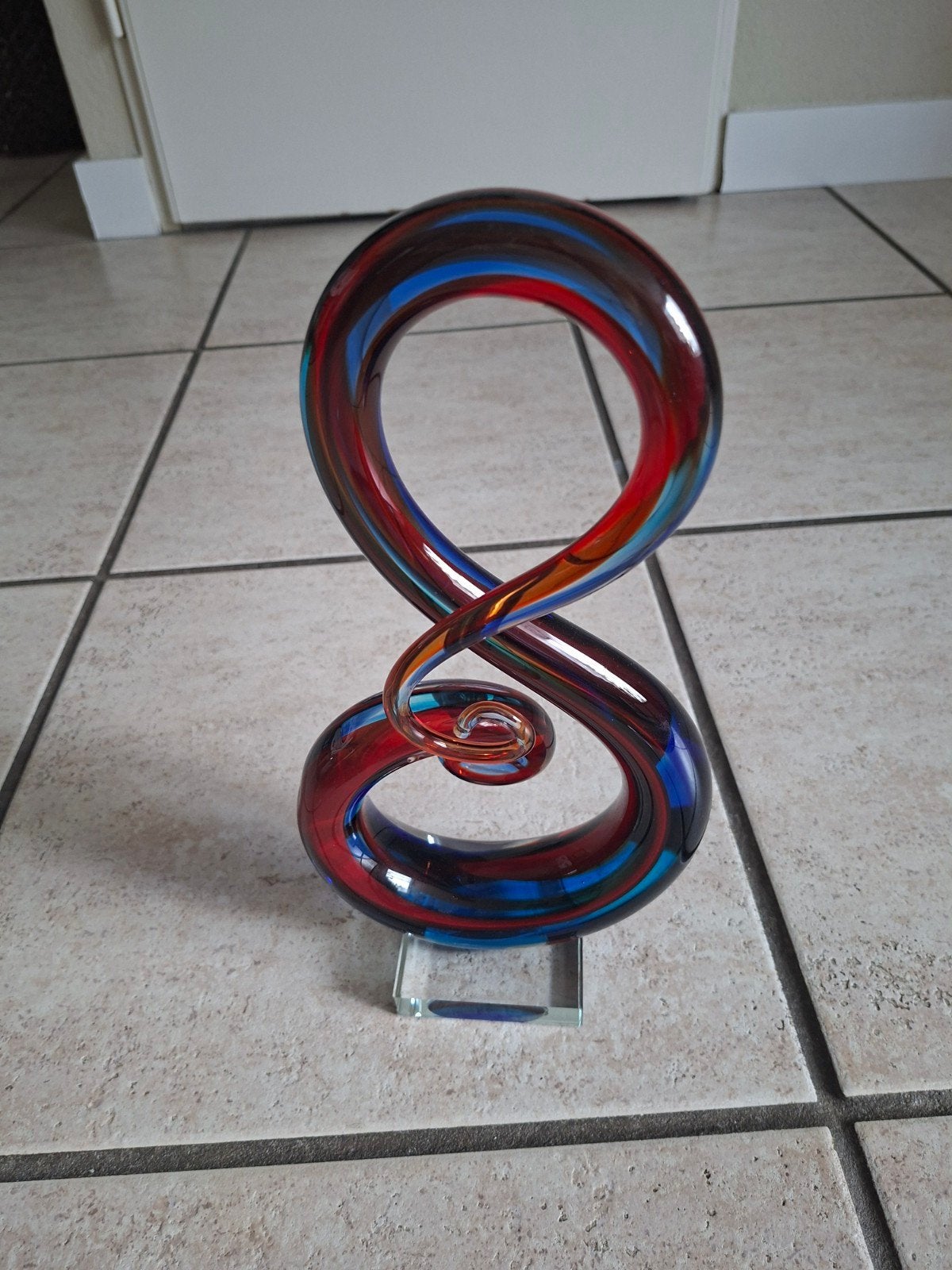 mooi glassculptuur, Ophalen
