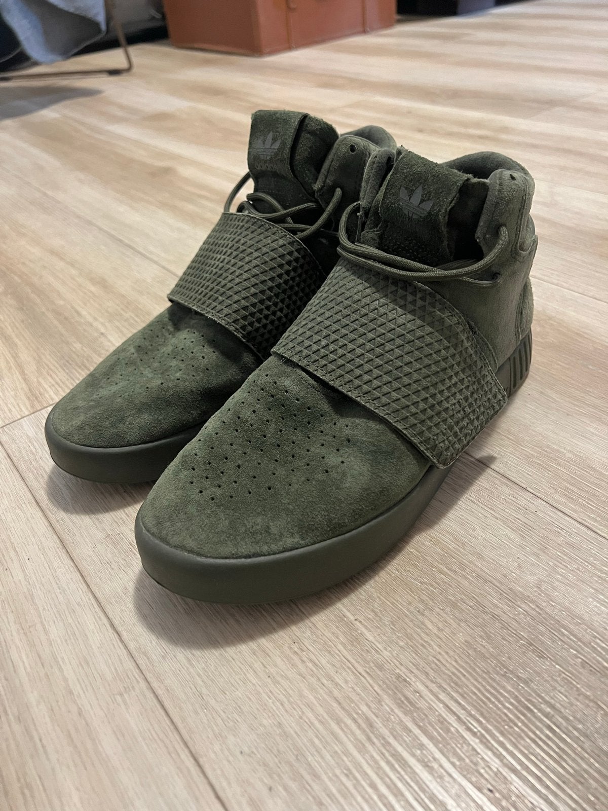 Adidas Tubular Invader Strap Schoenen - Groen, Ophalen of Verzenden, Gedragen, Overige kleuren, Sneakers of Gympen