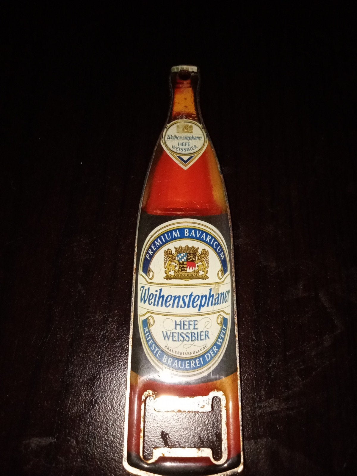 Weihenstephaner flesopener - Bierfles design, Ophalen of Verzenden, Metaal, Meerkleurig, Overige merken