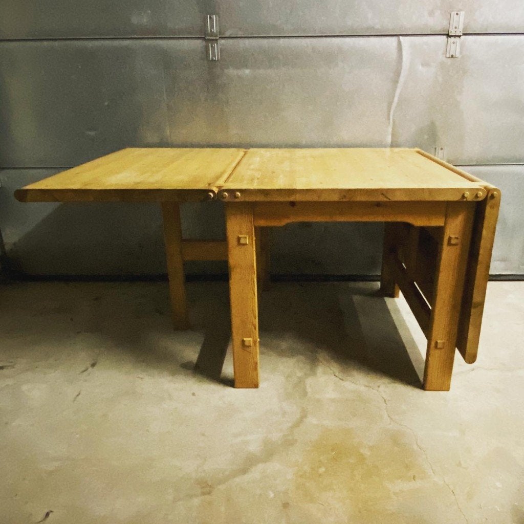Jaren 60 Noors design grenen tafel Edvin Helseth, Huis en Inrichting, Ophalen, Scandinavisch design, Gebruikt, Edvin Helseth