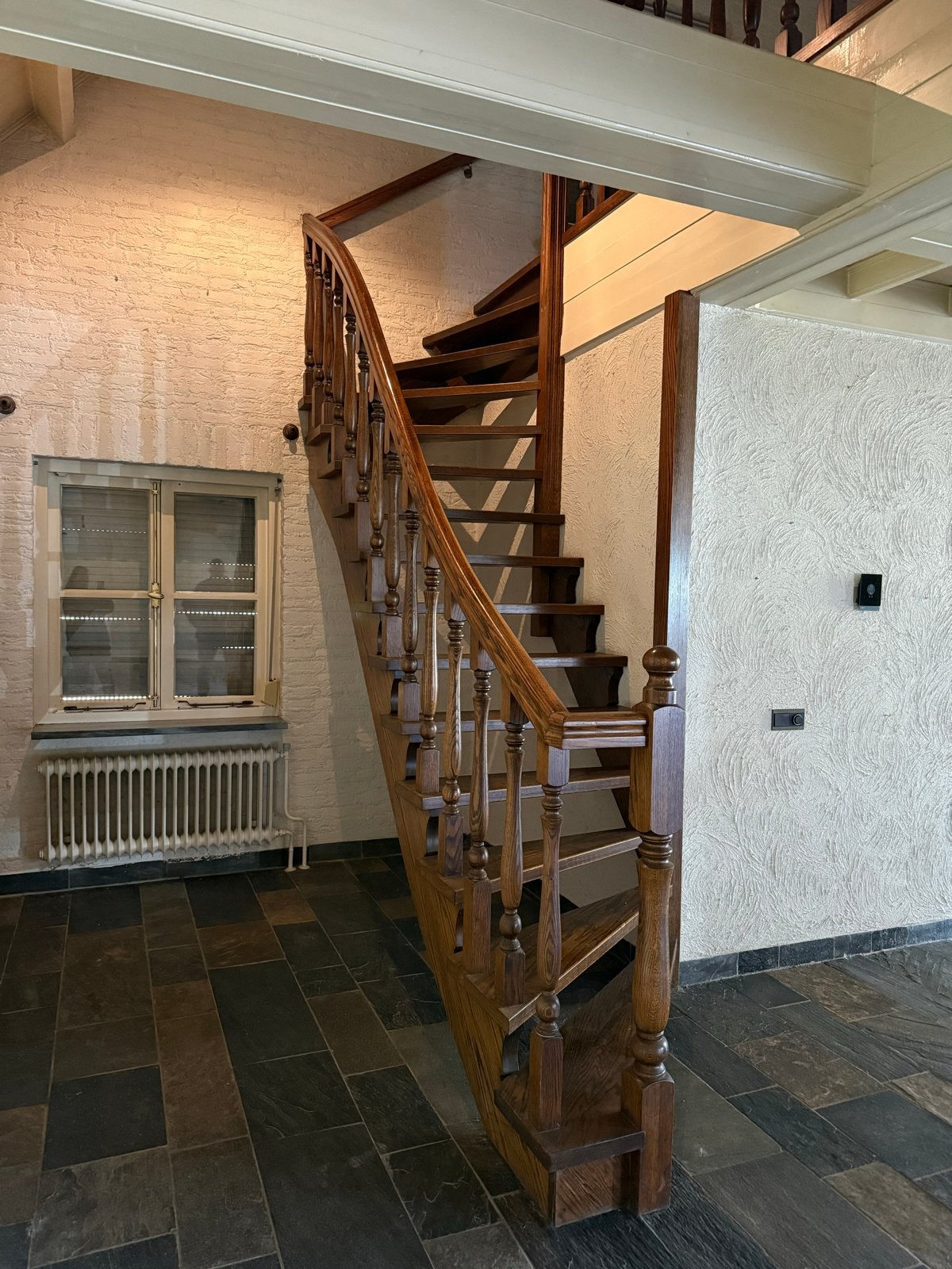 2 Eikenhouten Trappen en Balustrade - Klassiek Design, Doe-het-zelf en Verbouw, Ophalen, Gebruikt, Trap, 2 tot 4 meter