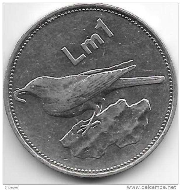 malta 1 pound 1986 km 82 vf+, Postzegels en Munten, Ophalen of Verzenden, Overige landen, Losse munt