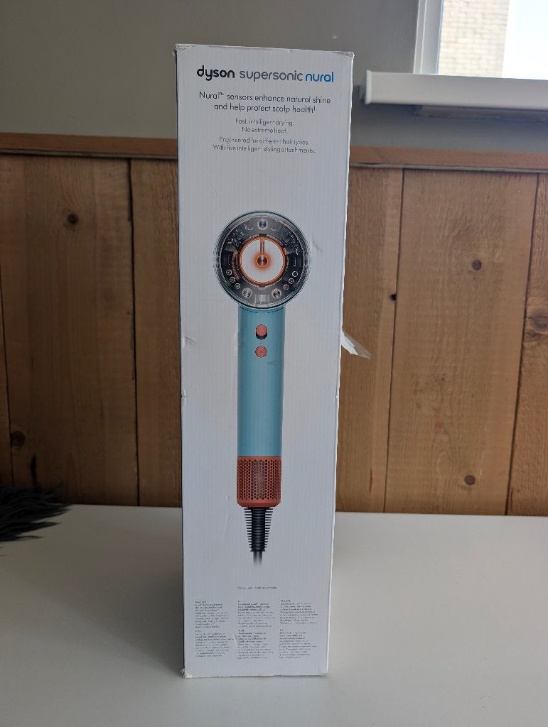 Dyson Supersonic Nural Föhn Blauw SHOWROOMMODEL compleet, Sieraden, Tassen en Uiterlijk, Uiterlijk | Haarverzorging, N.v.t., N.v.t.