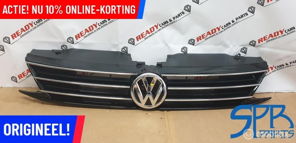 JETTA 5C GRILL Grille origineel NIEUW chroom LOGO 5C6853655K, Nieuw, Ophalen of Verzenden
