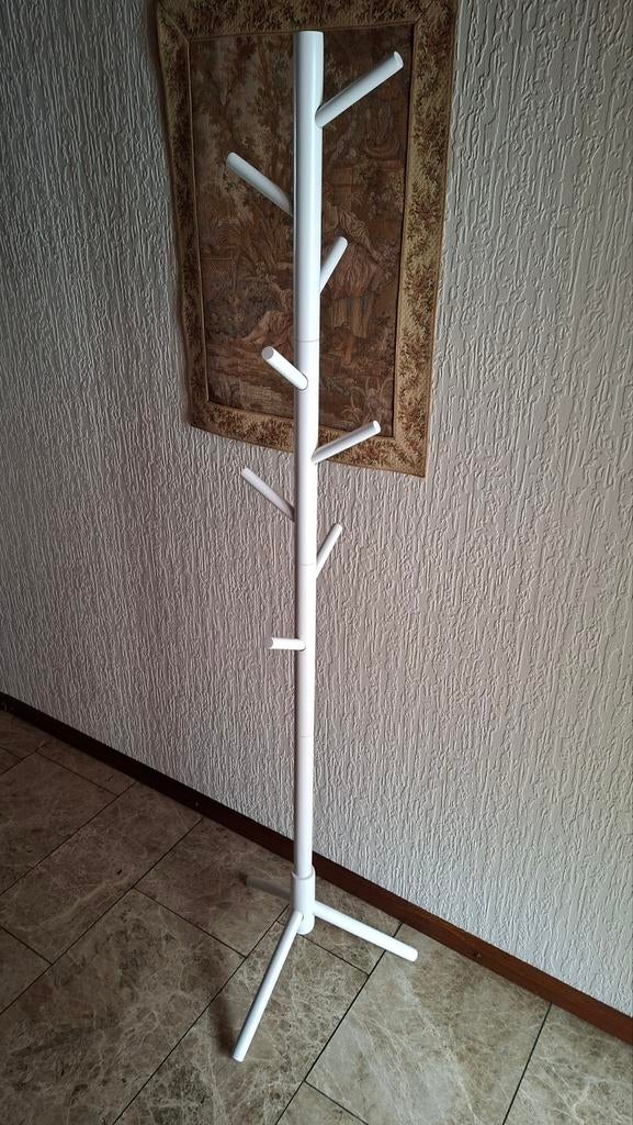 Wit houten kapstok, Ophalen, Hout, Wandkapstok, Minder dan 100 cm