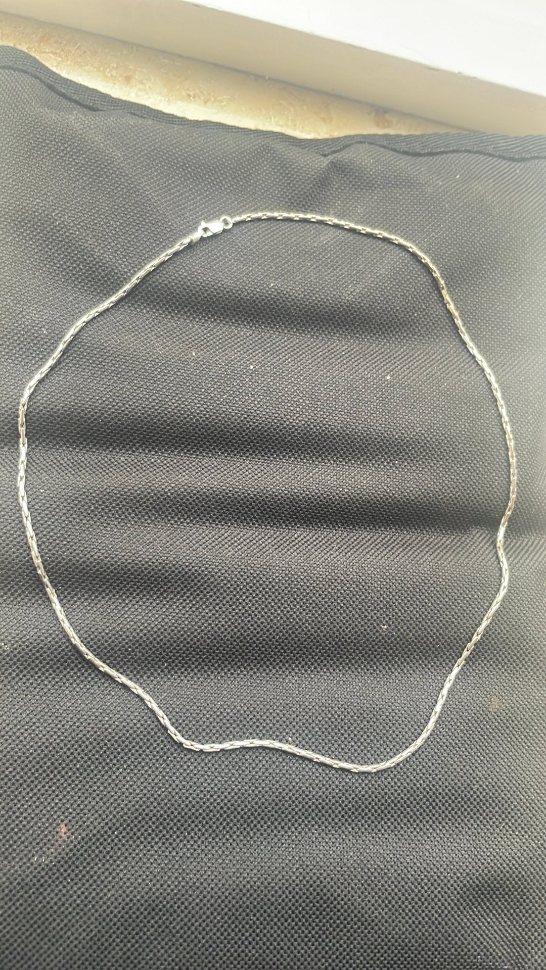 witgoud ketting 18karaat, Ophalen of Verzenden, Zo goed als nieuw, Wit, Goud