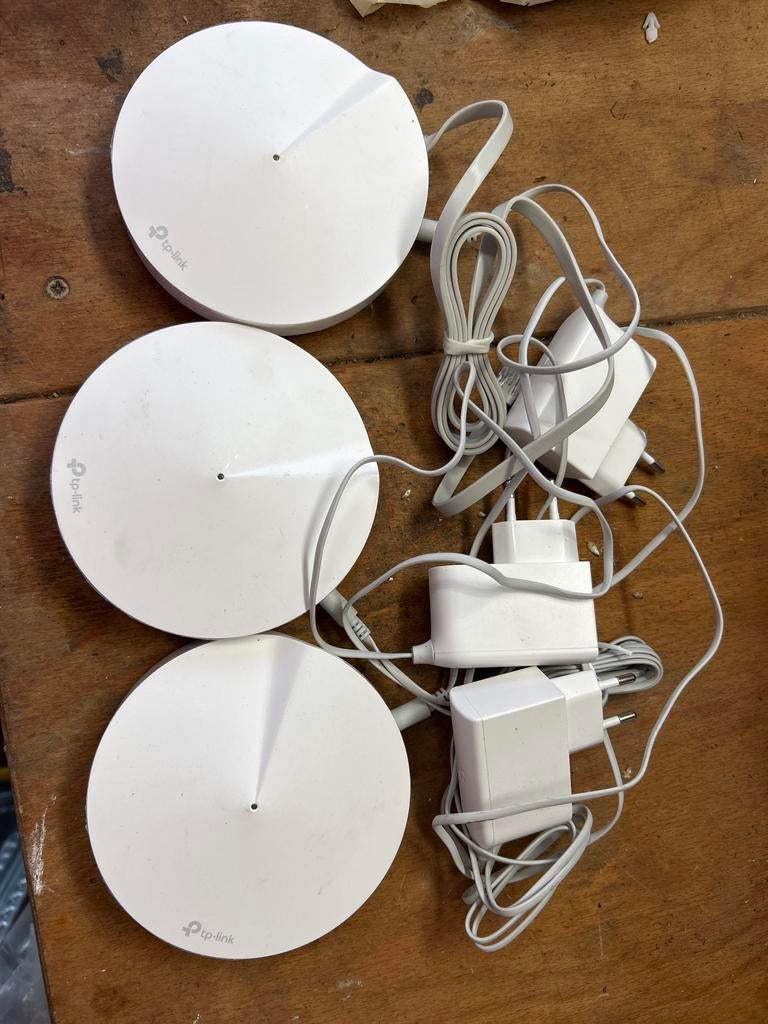 TP-Link Deco M5 AC1300 Whole Home Mesh WiFi Systeem (3 stuks, Computers en Software, WiFi-versterkers, Ophalen of Verzenden, Zo goed als nieuw