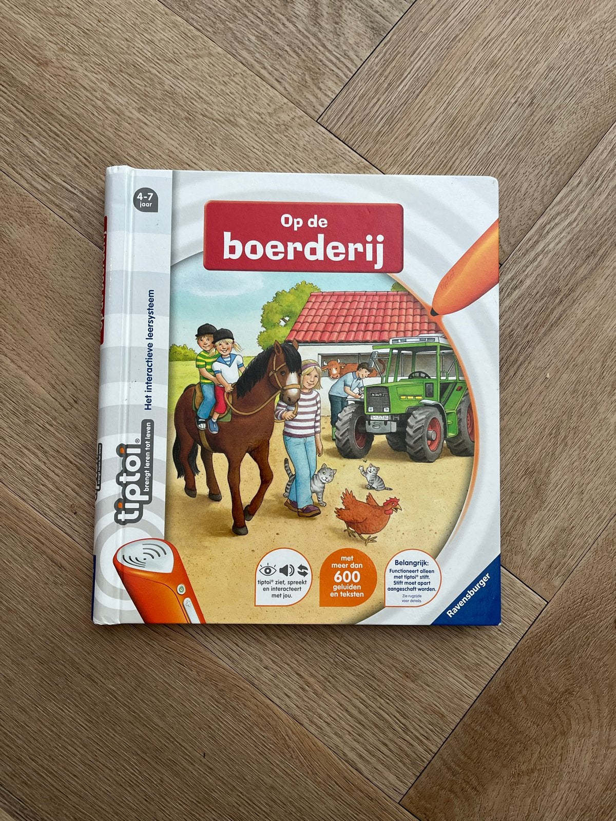 Tiptoi boek: Op de boerderij (4-7 jaar), Ophalen, Zo goed als nieuw, Uitklap-, Voel- of Ontdekboek, 3 tot 4 jaar