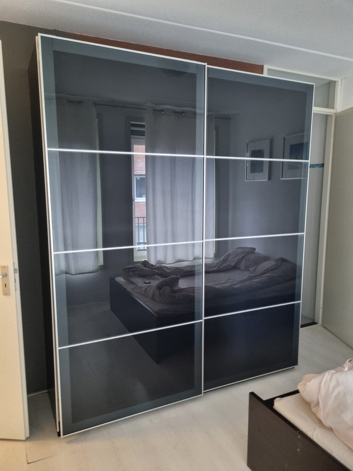 ikea Pax kledingkast met accessoires donker, Ophalen, 50 tot 75 cm, 200 cm of meer