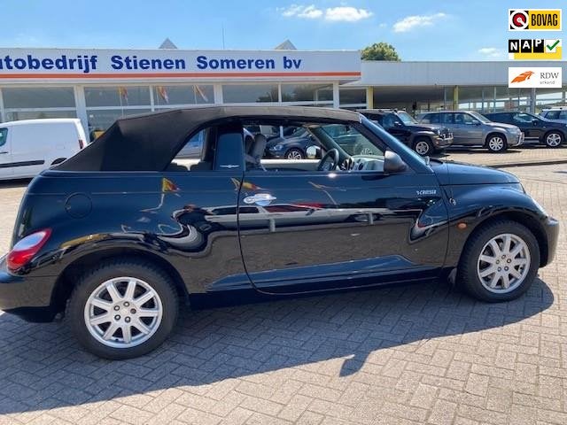 Chrysler PT Cruiser Cabrio 2.4i Limited, Auto's, Voorwielaandrijving, Gebruikt, Cabriolet, Zwart