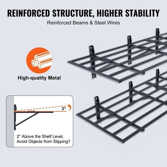 Metalen Wandplanken – Garageplanken – Wandrekken, Corvance B.V., Verzenden, Nieuw, Corvancebol@gmail.com
