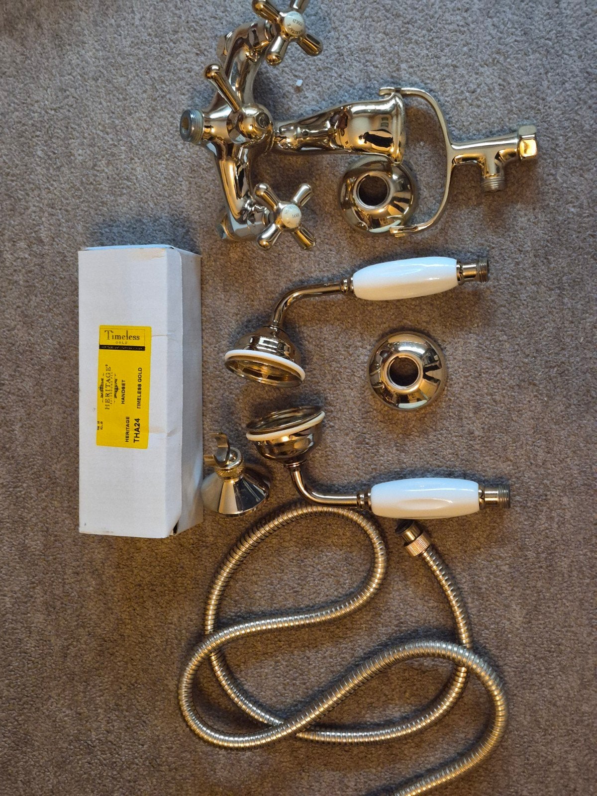 klasieke badkraan vintage gold, Ophalen, Gebruikt, Koper, Kraan