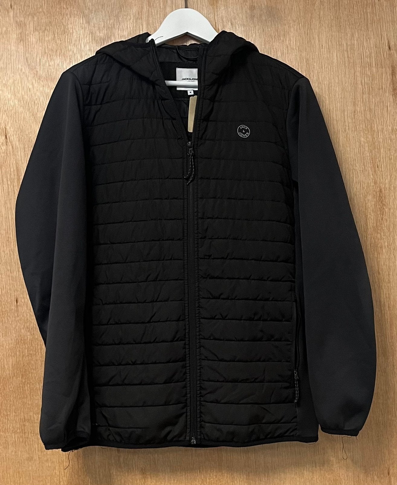 Jack & Jones softshell jas zwart - Maat S, Ophalen of Verzenden, Zo goed als nieuw, Maat 46 (S) of kleiner, Zwart