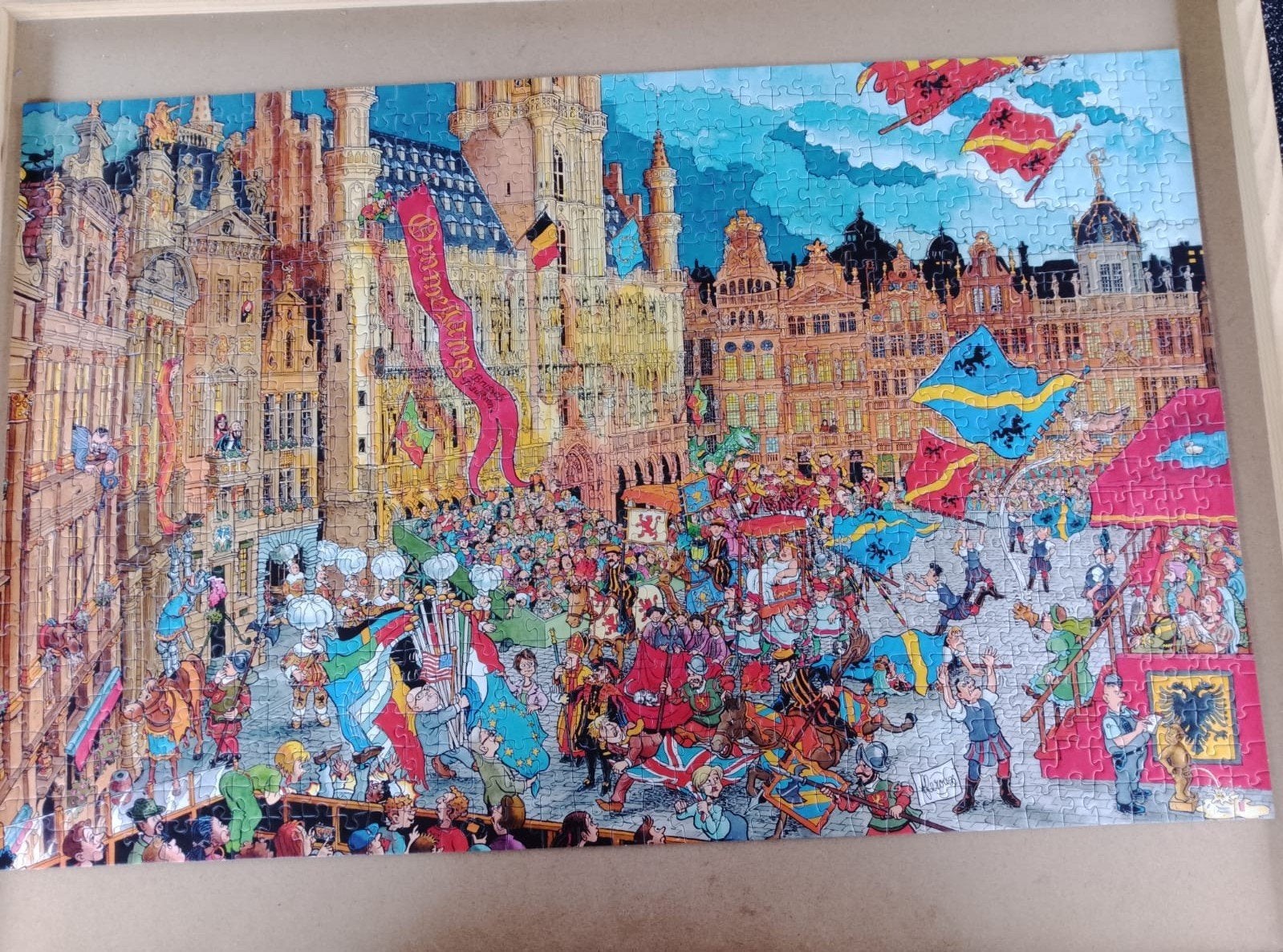 Ravensburger Fleroux Cities of the World Brussel - Bruxelles, Hobby en Vrije tijd, Denksport en Puzzels, Ophalen of Verzenden