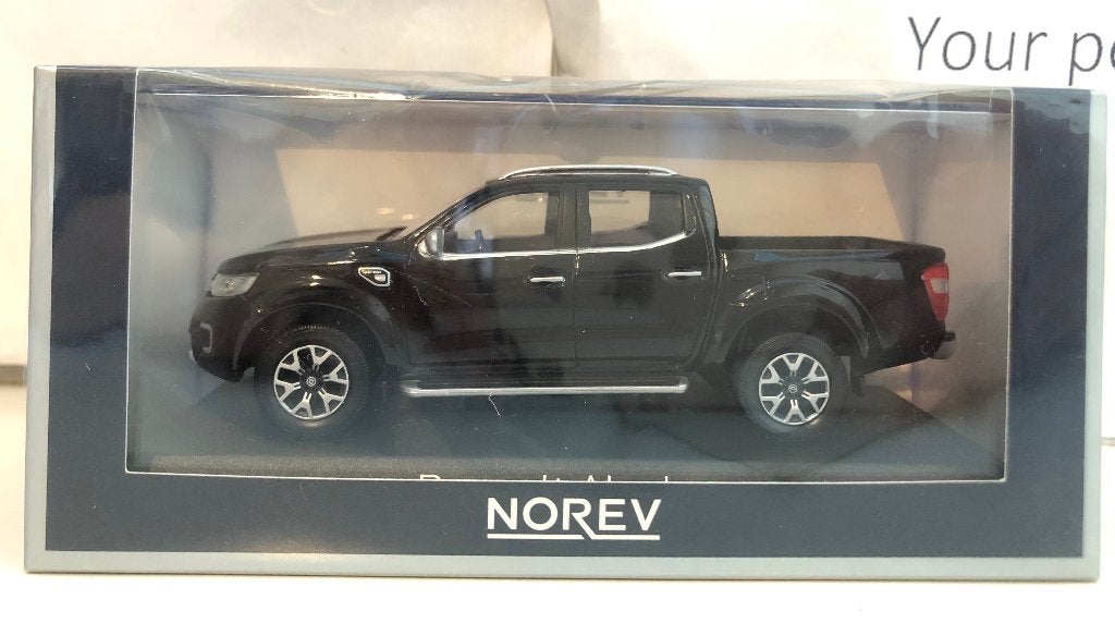 Norev 1:43 Renault Alaskan 2017 zwart nieuw in display, Ophalen of Verzenden, Nieuw, Auto, Norev