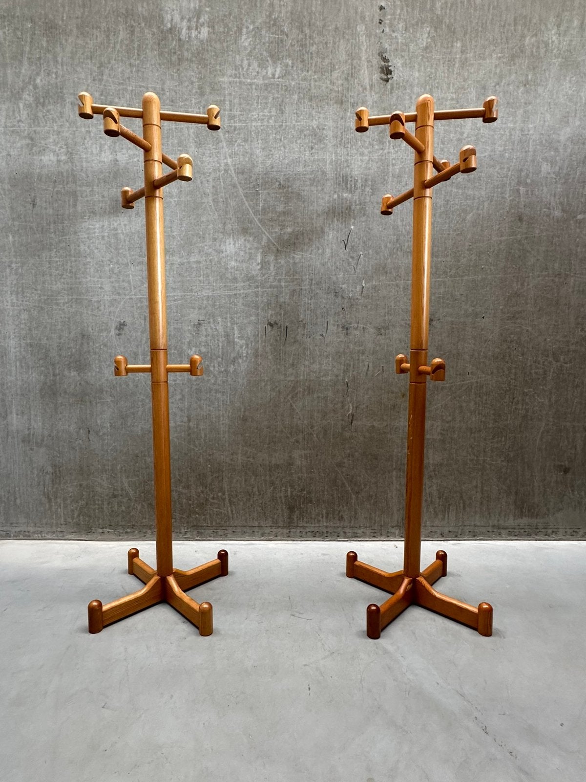 Deens Design Grenen Kapstok Vintage, Huis en Inrichting, Woonaccessoires | Kapstokken, Ophalen, Gebruikt, X, Staande kapstok