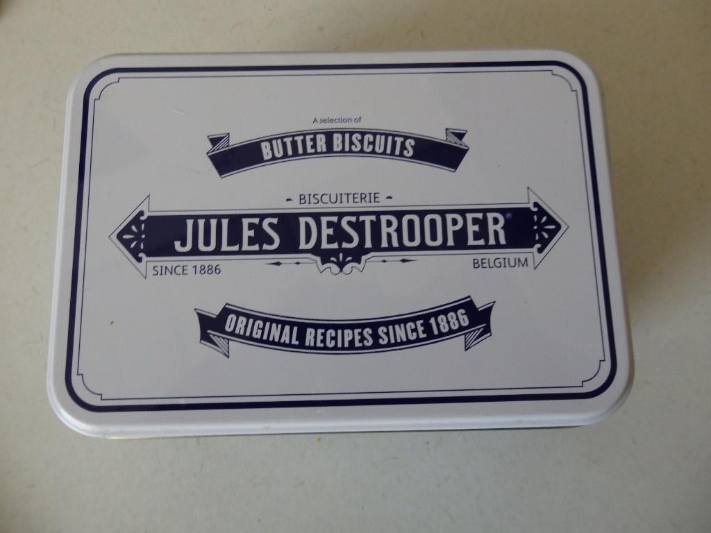 Blikje Jules destrooper, Verzamelen, Blikken, Ophalen of Verzenden, Zo goed als nieuw, Overige